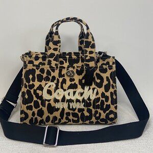 Coach Leopard Varsity Cargo Tote